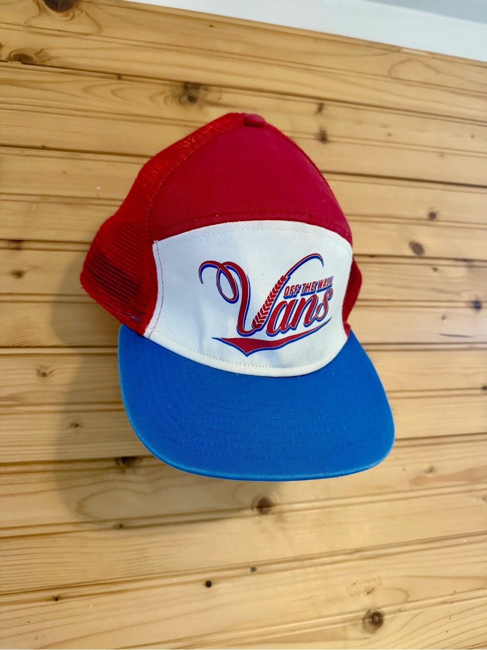 Vans Red, White & Blue Mesh Trucker Cap